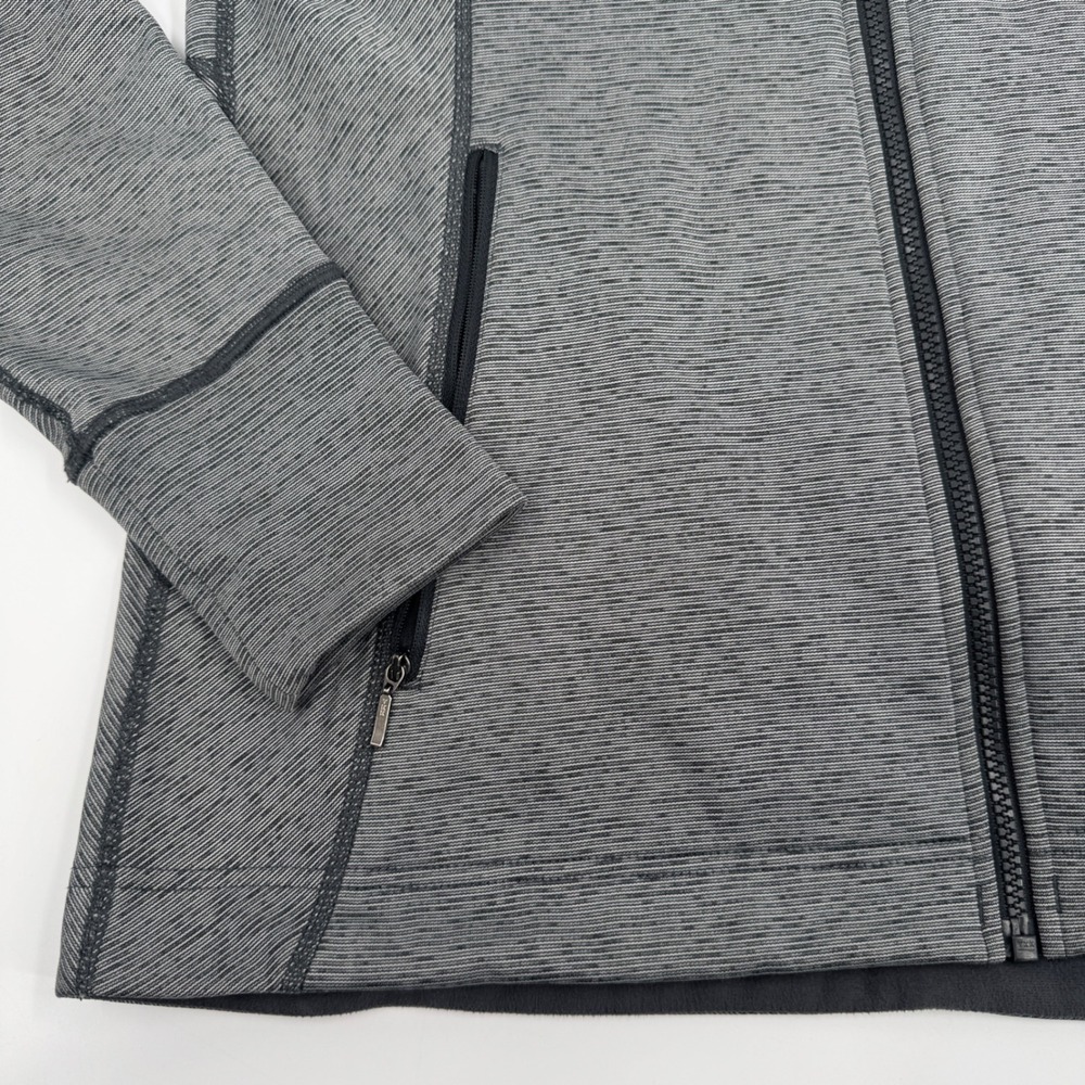 Marmot Full Zip Fleece Jacket Womens XL Grey Space Dye Mock Neckyy C56590 - Picture 4 of 14
